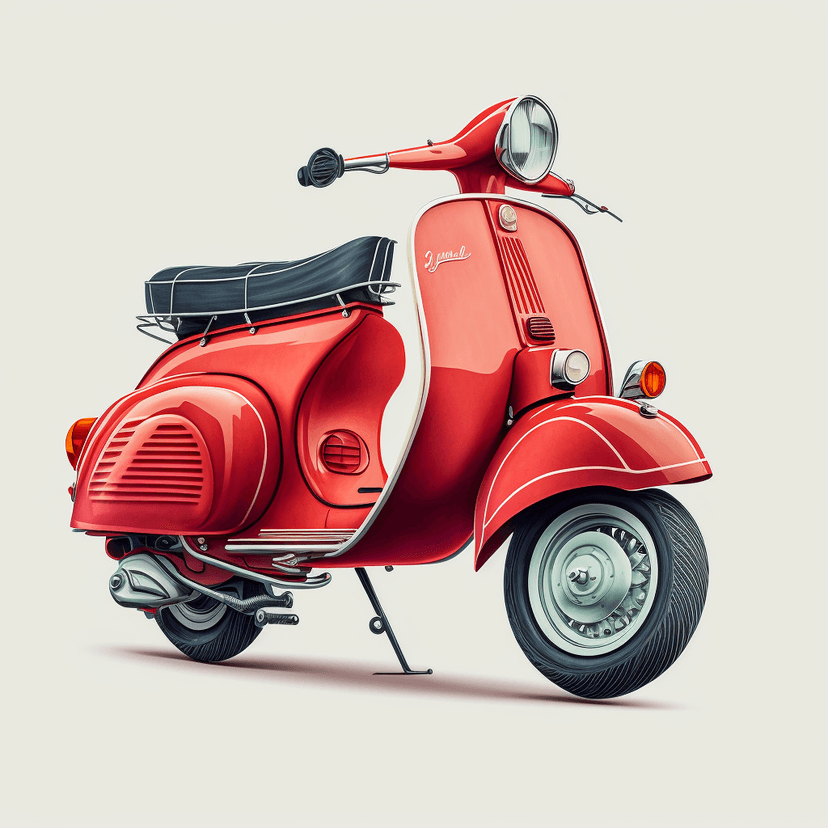 Red Vespa homescreen